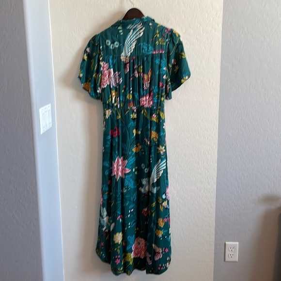 Anthropologie Maeve Button Front Floral Dress - Picture 4 of 6